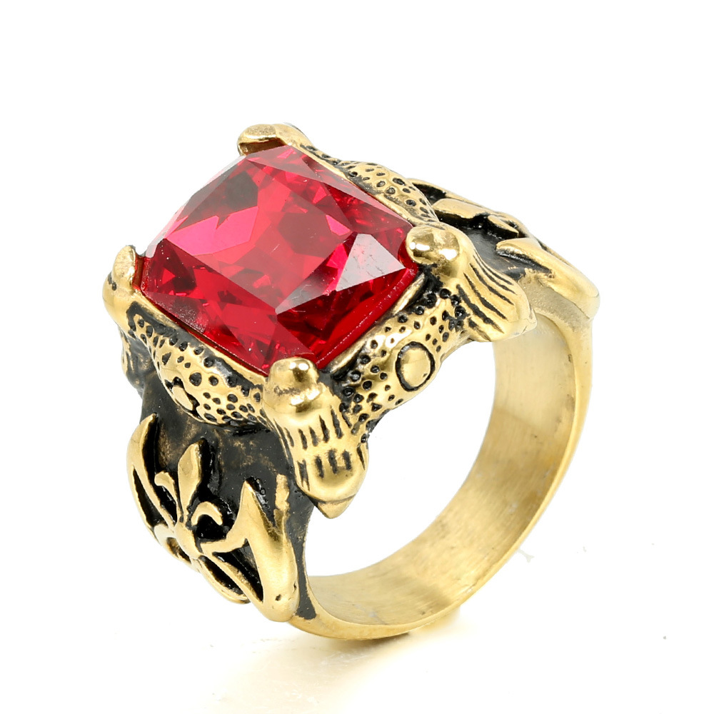 Gold base ruby US Size #7