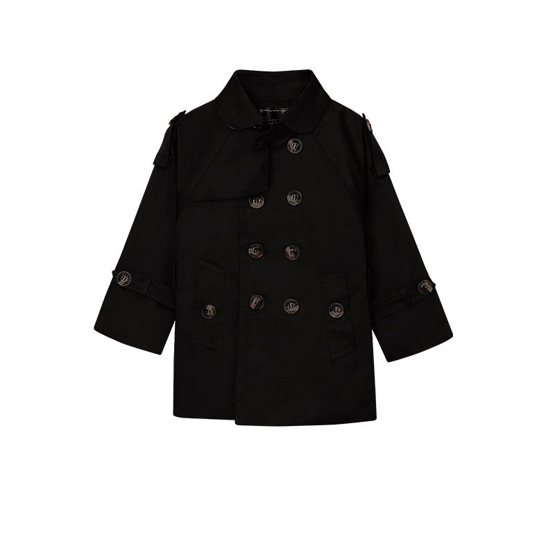 Black single trench coat