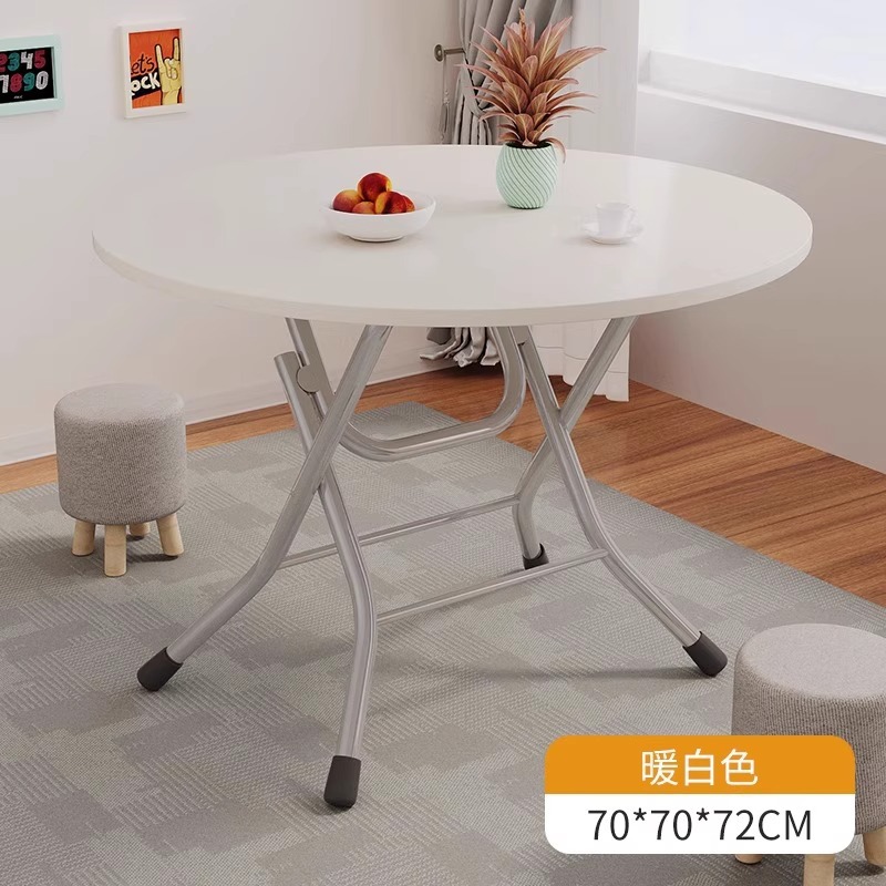 Warm white 70*72 round table