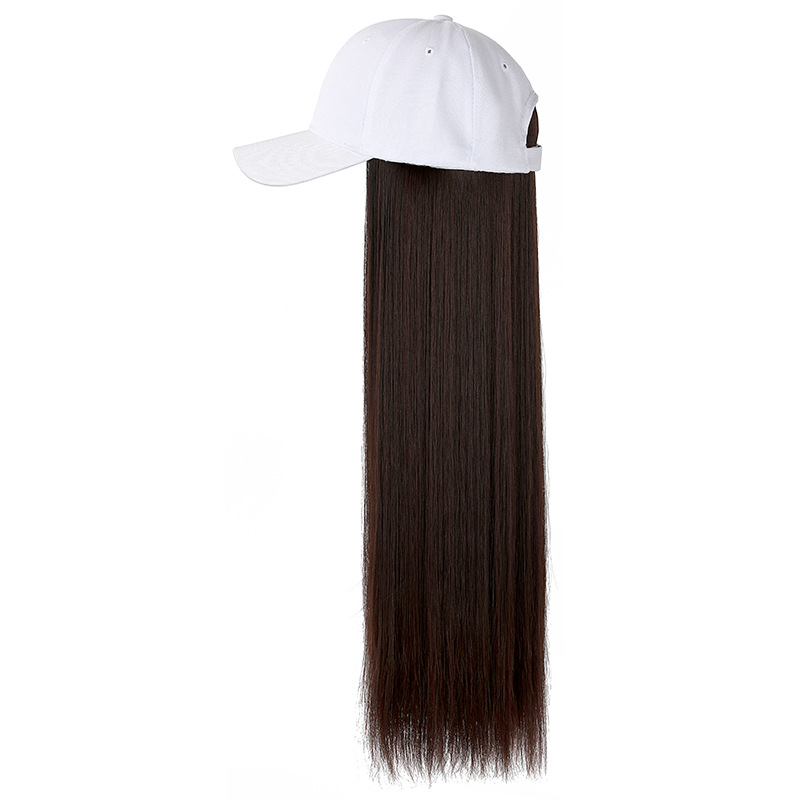 White cap   dark brown