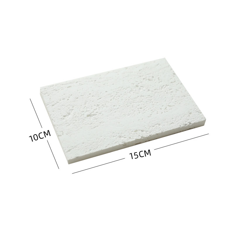 6:White hole stone rectangular 15x10 thin