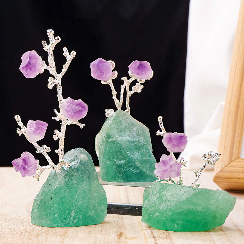 Green Fluorite 3 pieces set