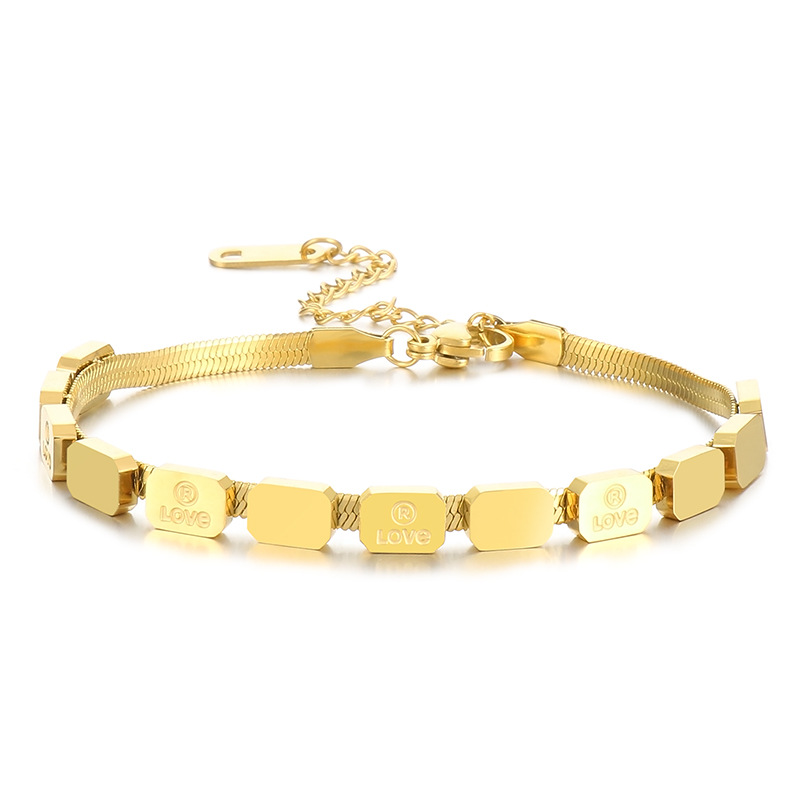 1:Gold bracelet