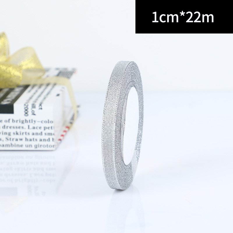 1CM silver / 22m roll