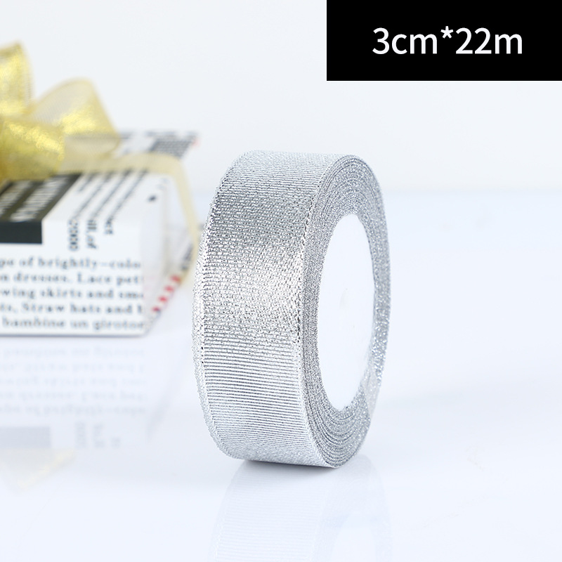 3CM silver 22m roll