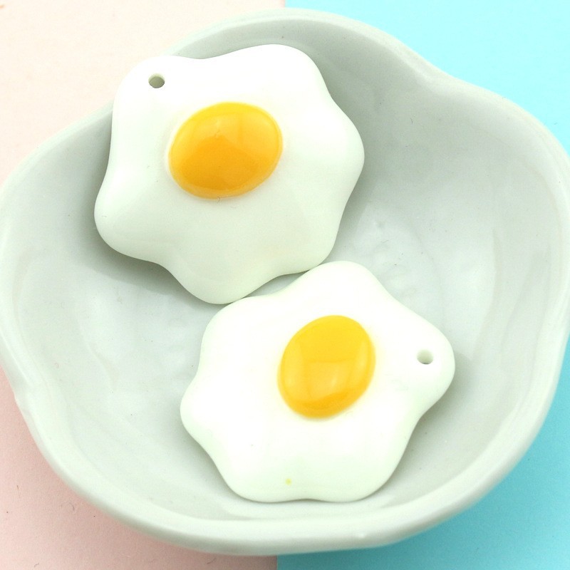 7:Large fried egg [ with hole ] 35 * 30mm