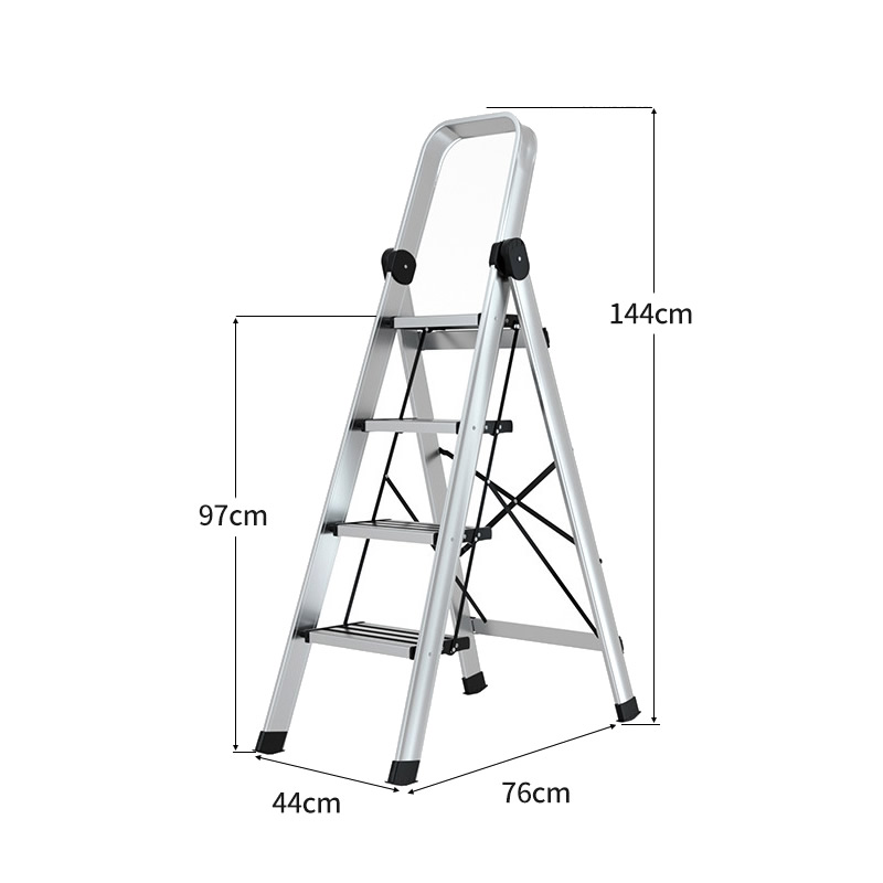 Big rich ladder silver 4 steps