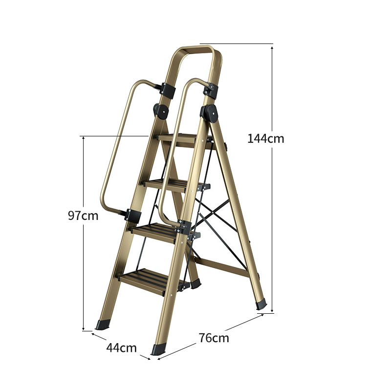 Handrail champagne 4 steps