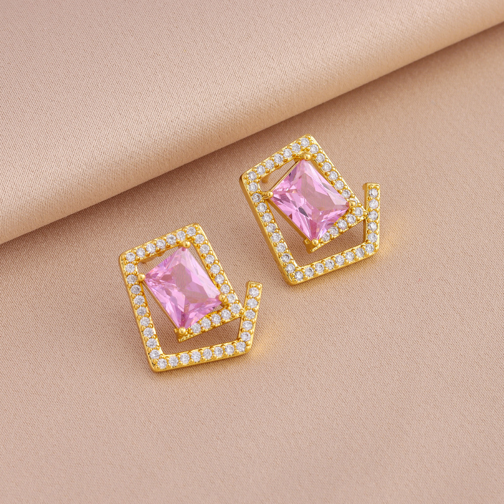 6111 Earrings pink