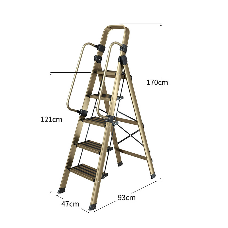 Handrail champagne 5 steps