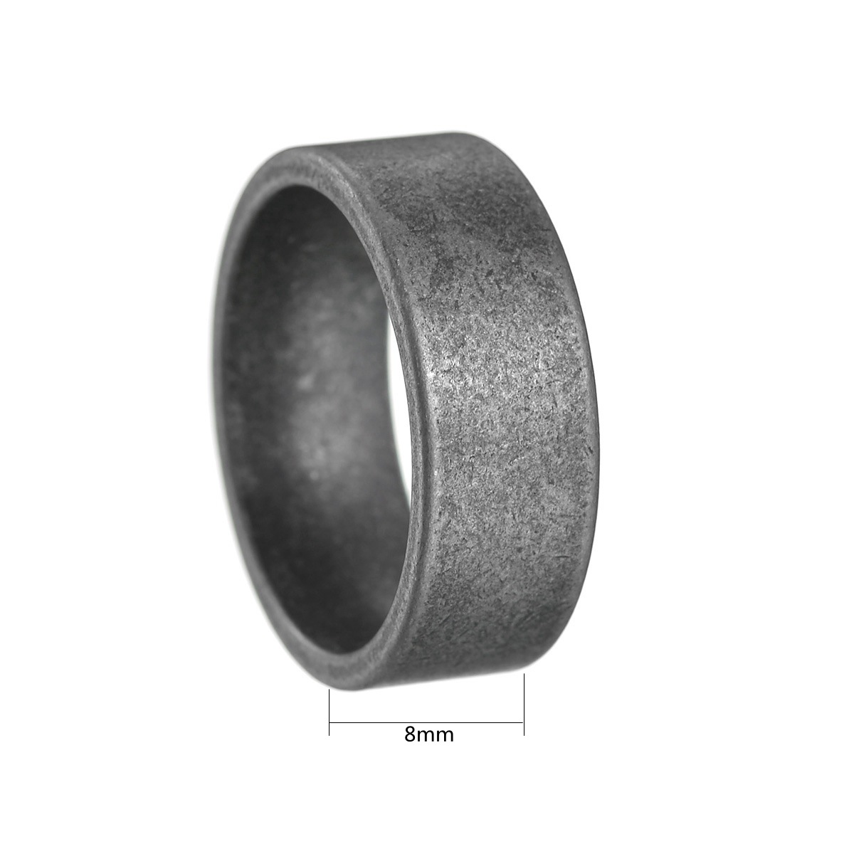 1:8mm antique silver finish