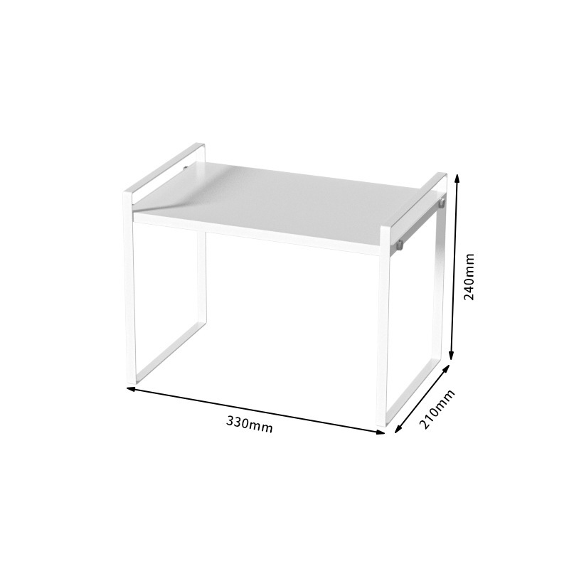 White heightened small panel [ 33 * 21 * 24 ]