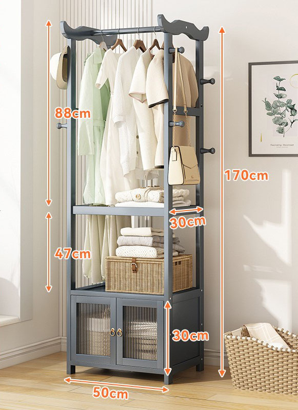 Grey 50CM long [sealed Changhong door]   trouser rack