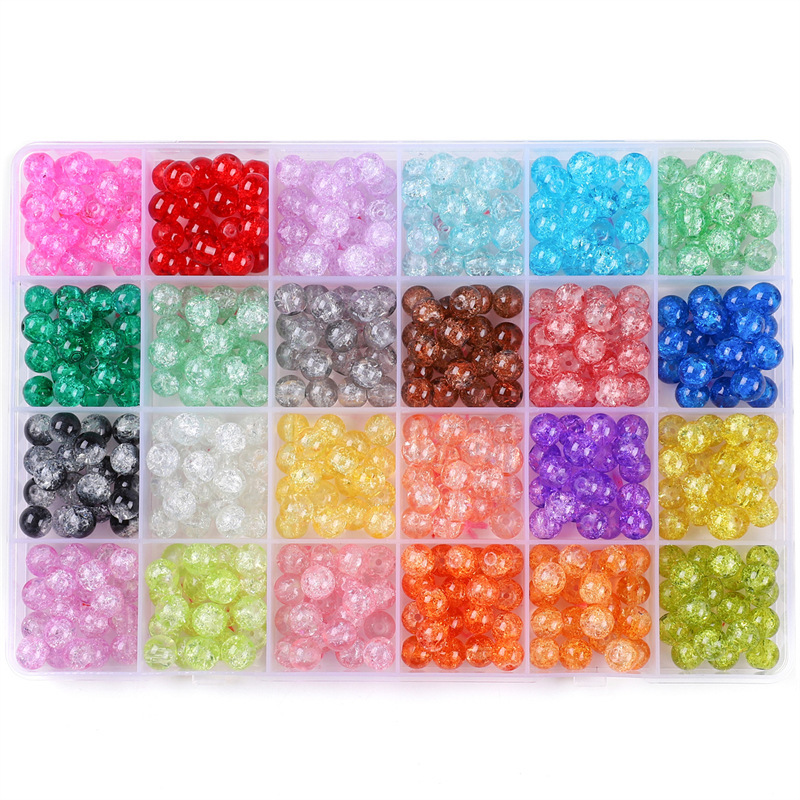 24 boxes 8mm broken glass ball set box each box 20