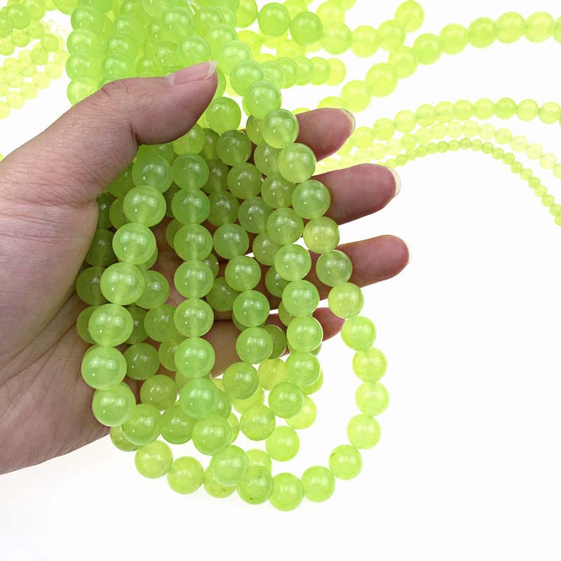 Fruit Green 4mm / about 89 pieces of a string