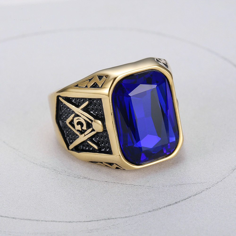 Gold blue diamond 7