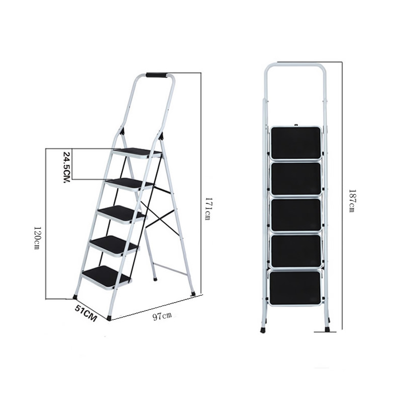 Yellow armrest five -step widening pedal