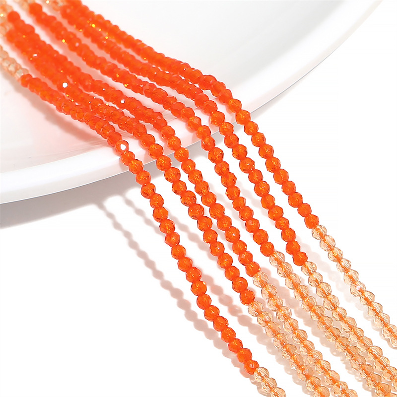 Orange red 2mm about 190 PCS/bag