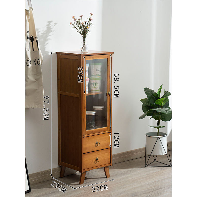 32cm double-pulling single-door cabinet