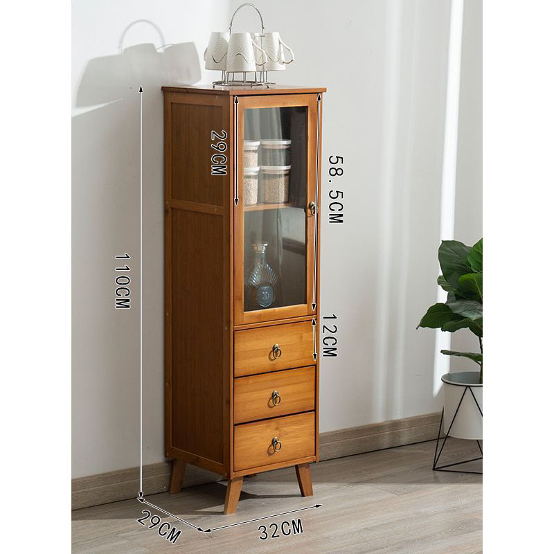 32cm three-pulling single-door cabinet