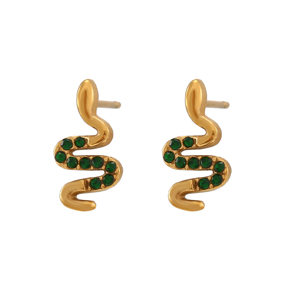 5:stud earring green