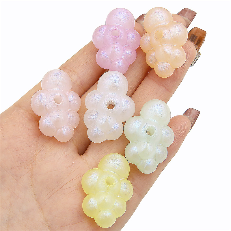 3:Cloud 22x32mm mixed color 5 PCs/ bag