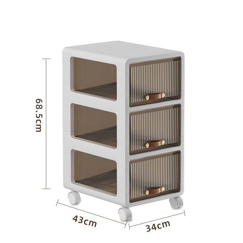 112-3 drawer cabinet three layers