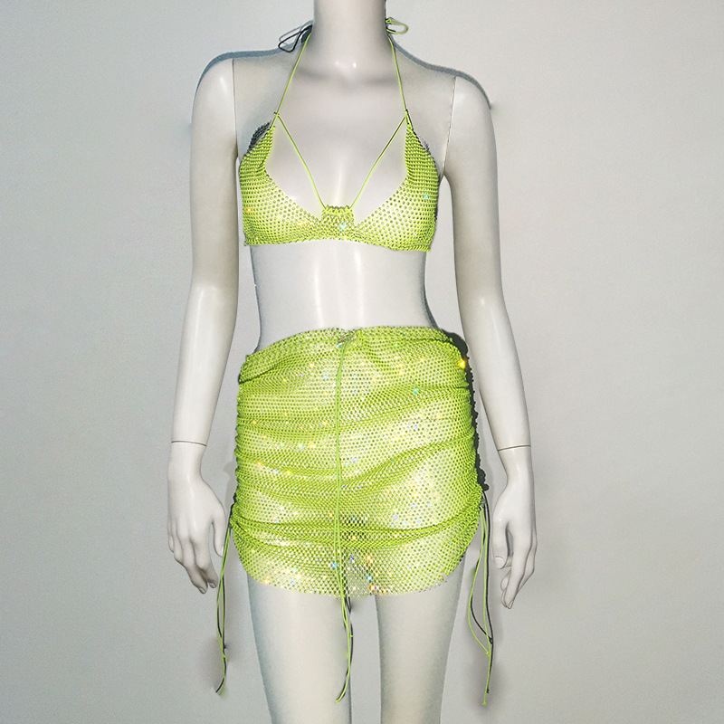 Fluorescent green 2-piece set