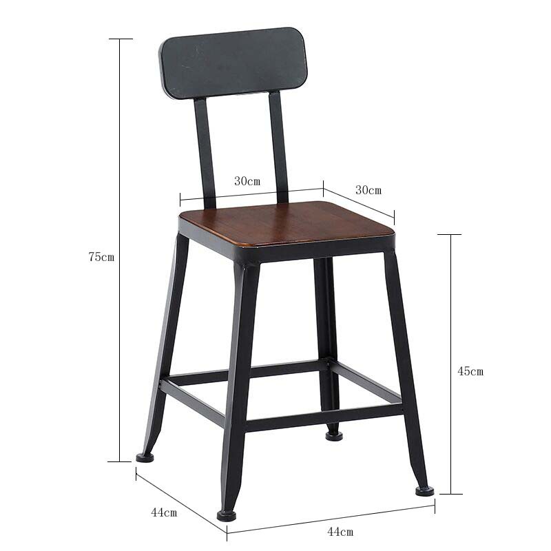 Square sitting height 45cm solid wood sitting surface