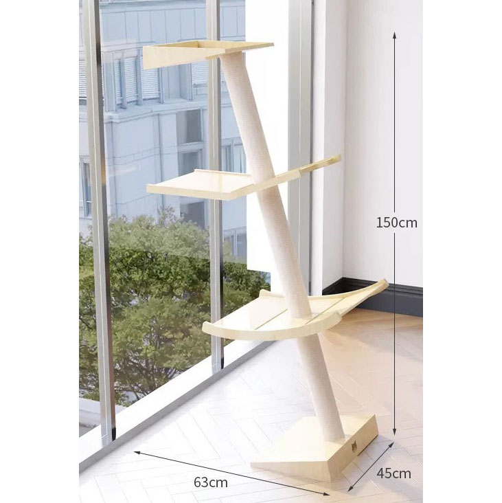 Three layers of slanted single column