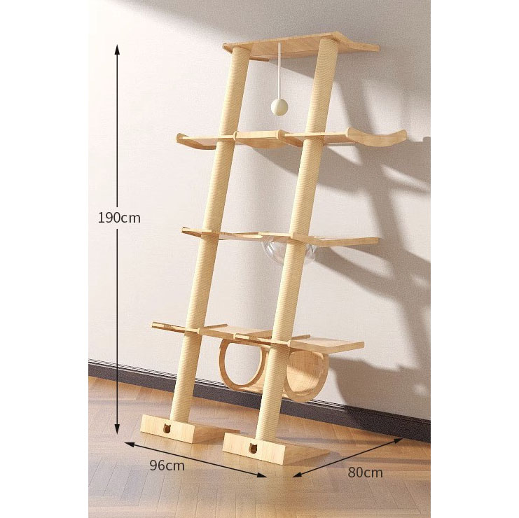 Diagonal double column flagship