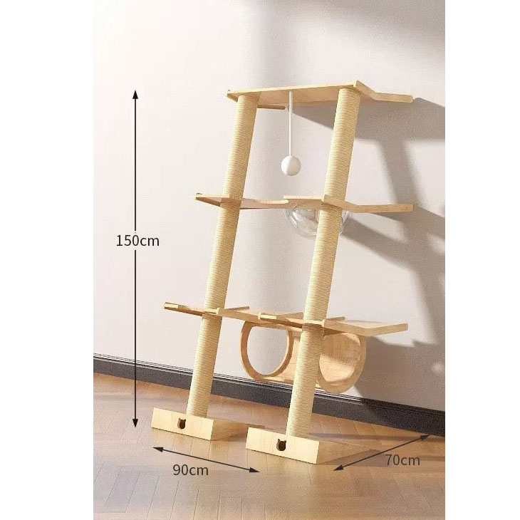 Diagonal double post climbing style