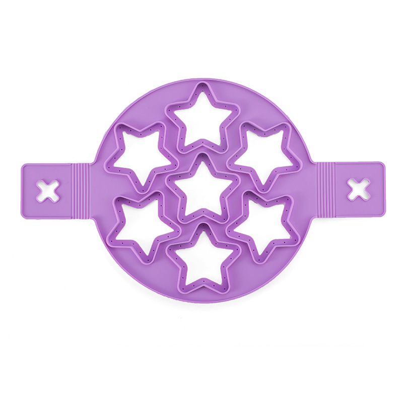 7 hole star frying egg purple