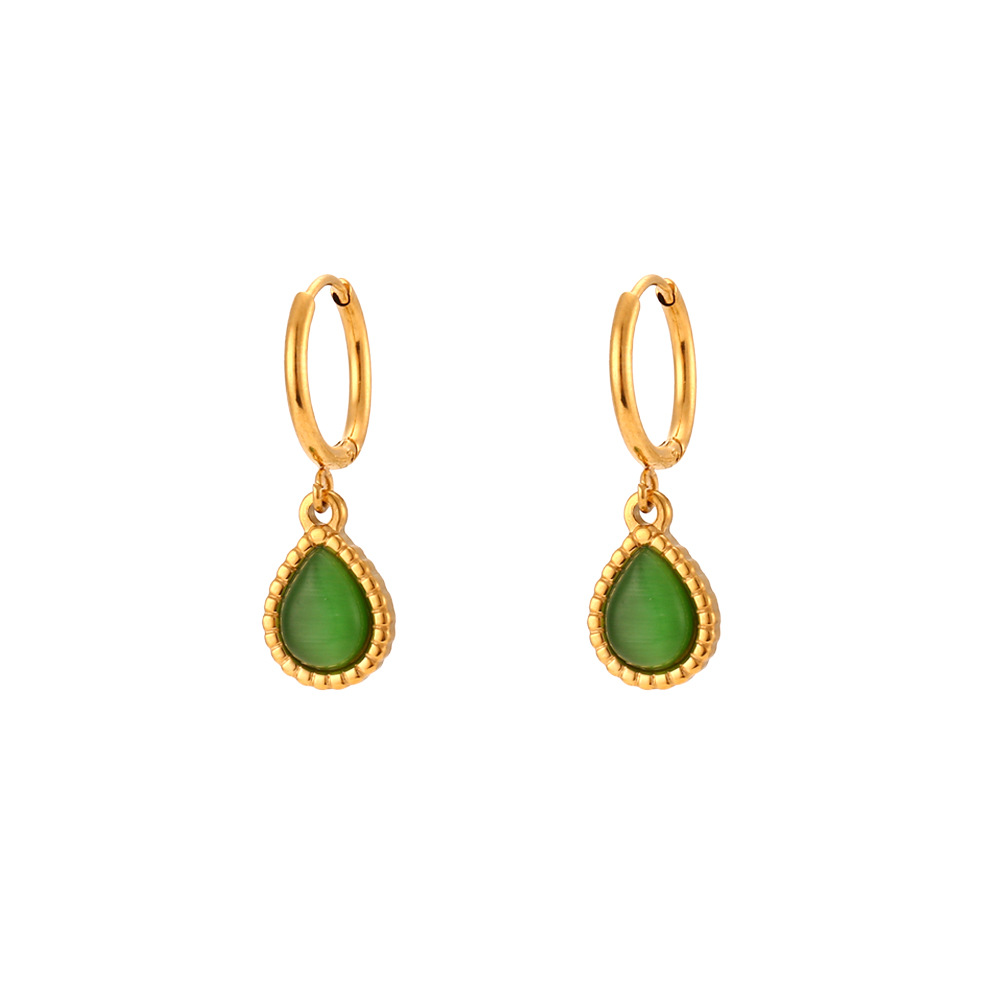 Earrings - Green