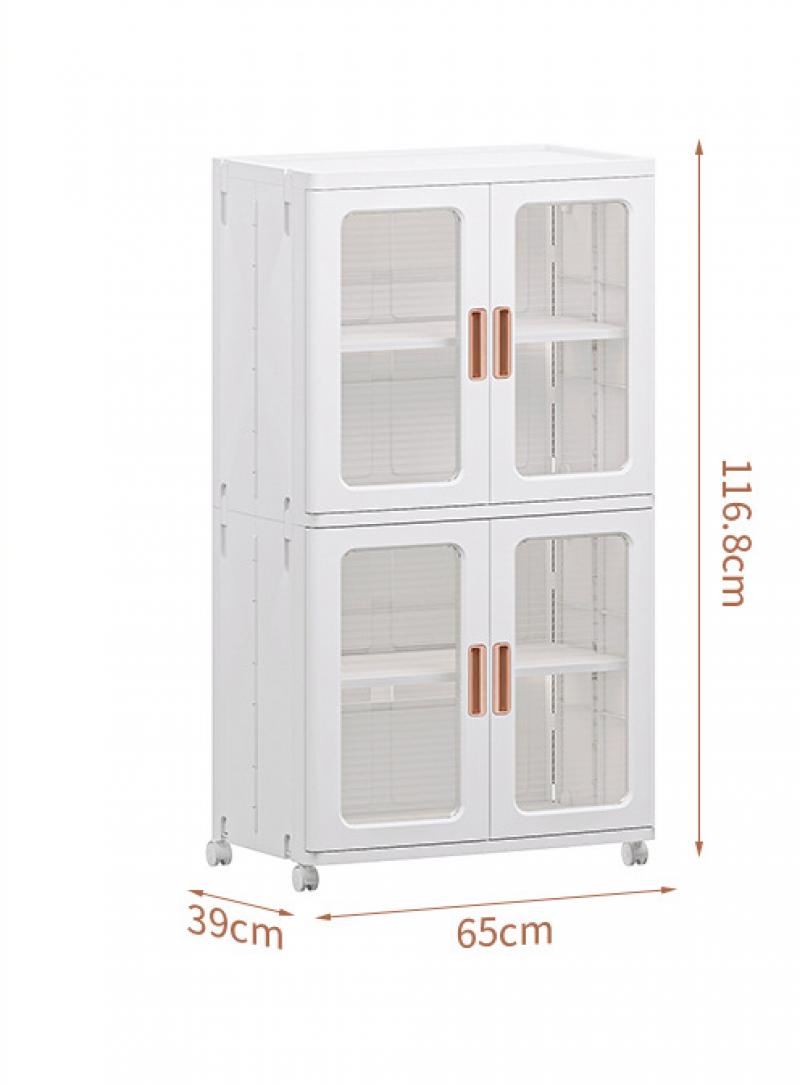 65 face width 2 squares 4 layers-clear, double doors