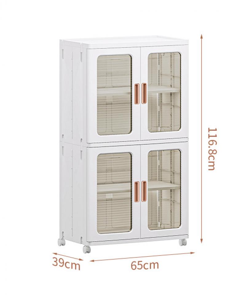 65 side width 2 squares 4 layers-transparent tea, double door