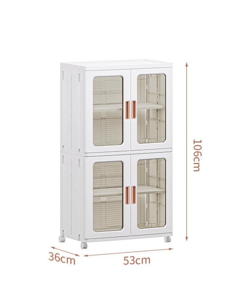 53 side width 2 squares 4 layers-transparent tea, double door