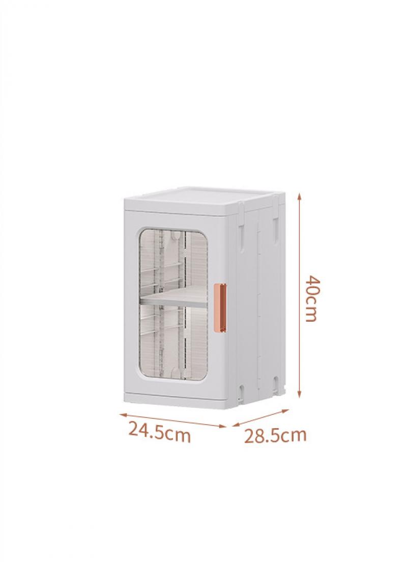 24.5 side width 1 square 2 layers-transparent, single door (no big wheel)