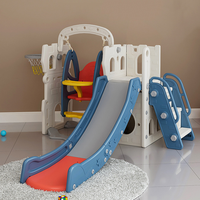 L-shaped Castle Castle Slide Swing 180  ball frame (closed pedal) Rone Blue