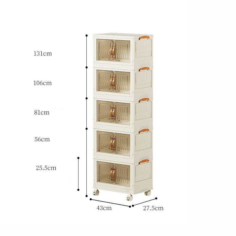 White medium 5 layer -43x27.5x131cm