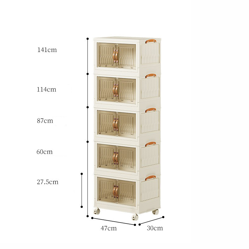 White large 5 layers -47x30x141cm