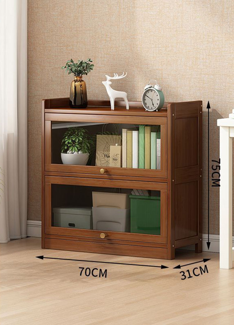 Three-floor 70cm open-door bookcase