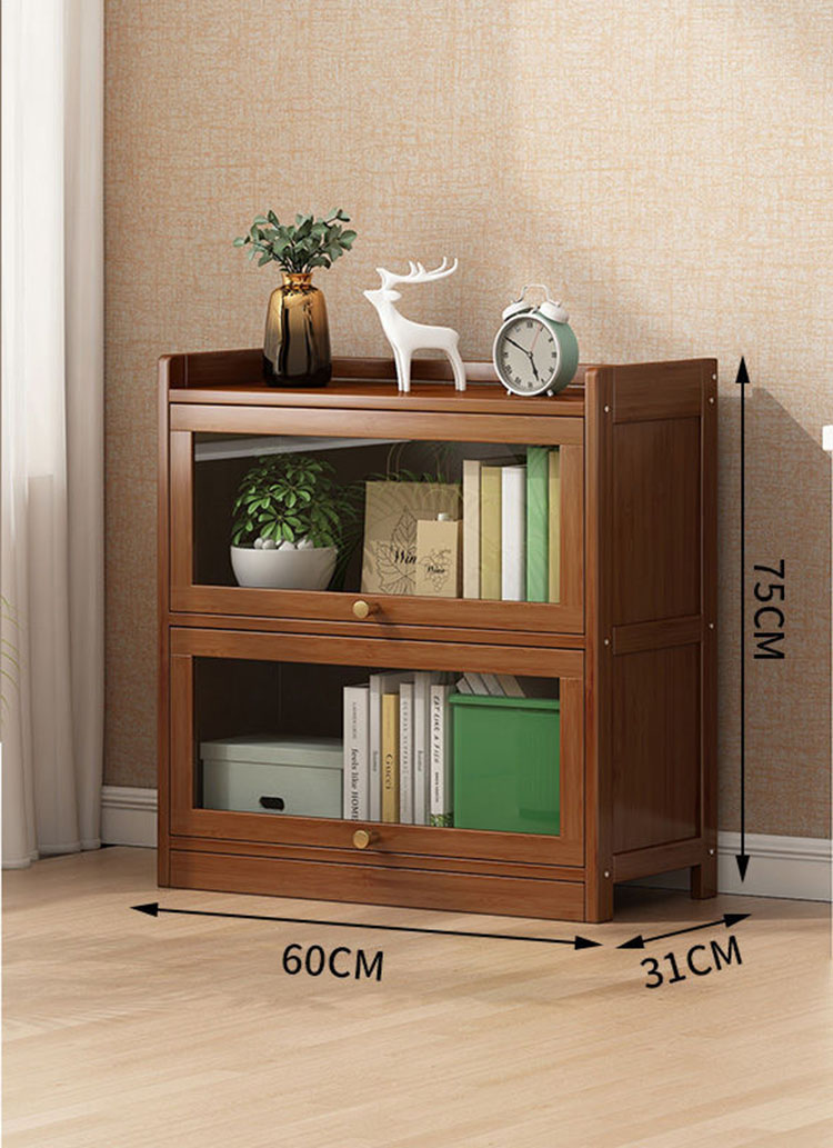 Three-floor 60cm open-door bookcase