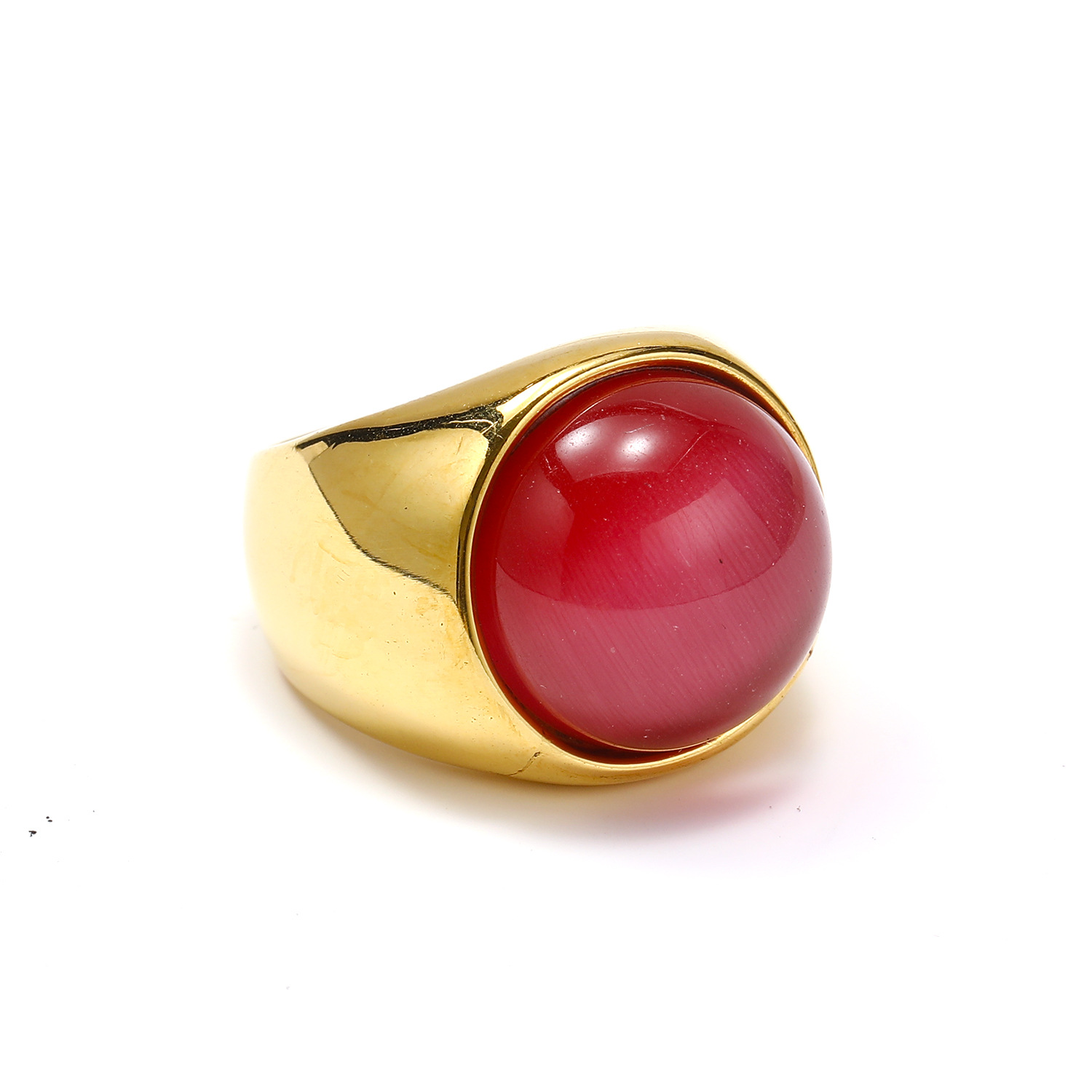 10:Rose red cat 's eye stone