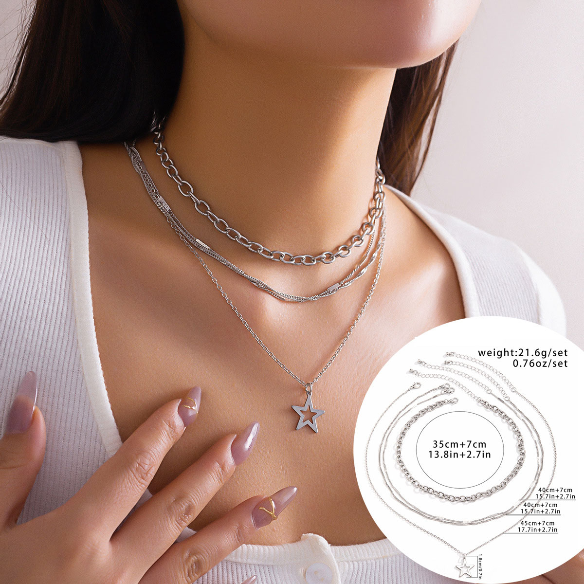 1:Necklace White K 4528