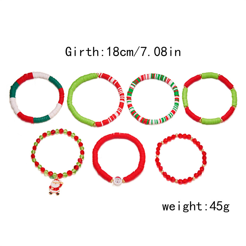 7:7 piece Santa bracelet set