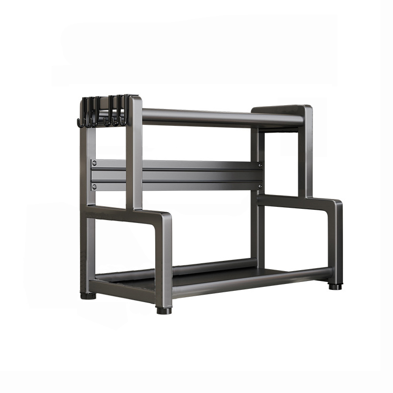 Gunmetal gray 2-tier spice rack main rack 30CM