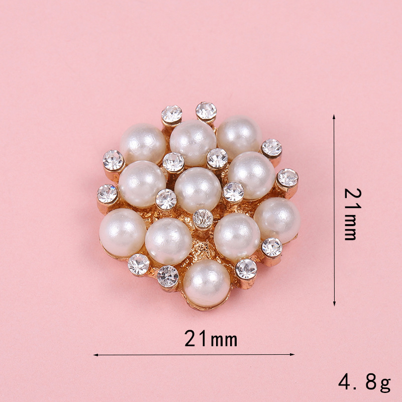 11:D1022 Pearl diamond flower