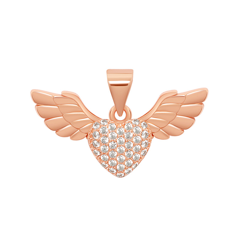 2:Rose gold single pendant