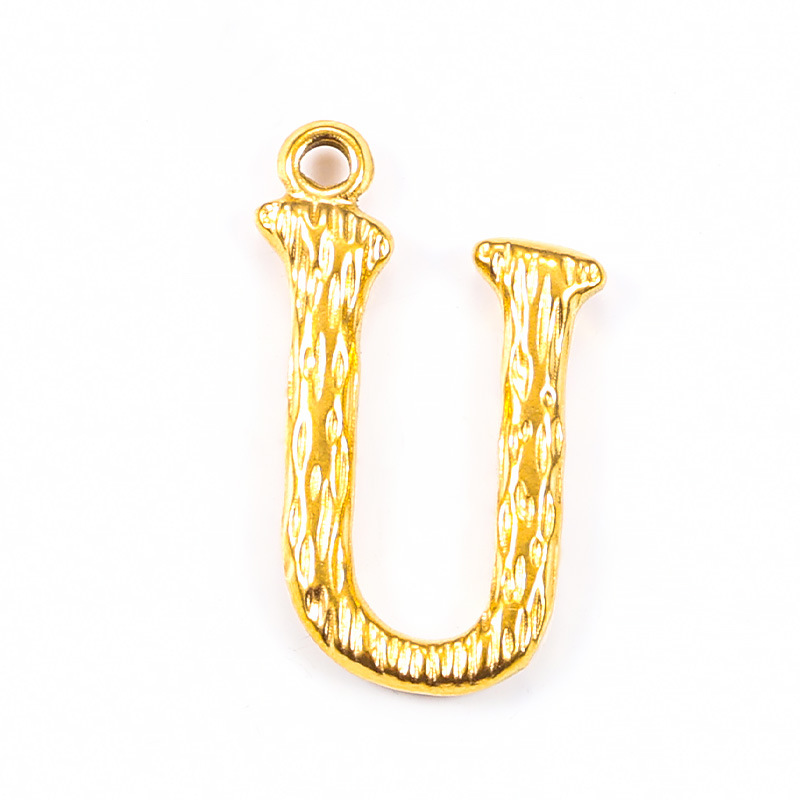 18K gold plated-U